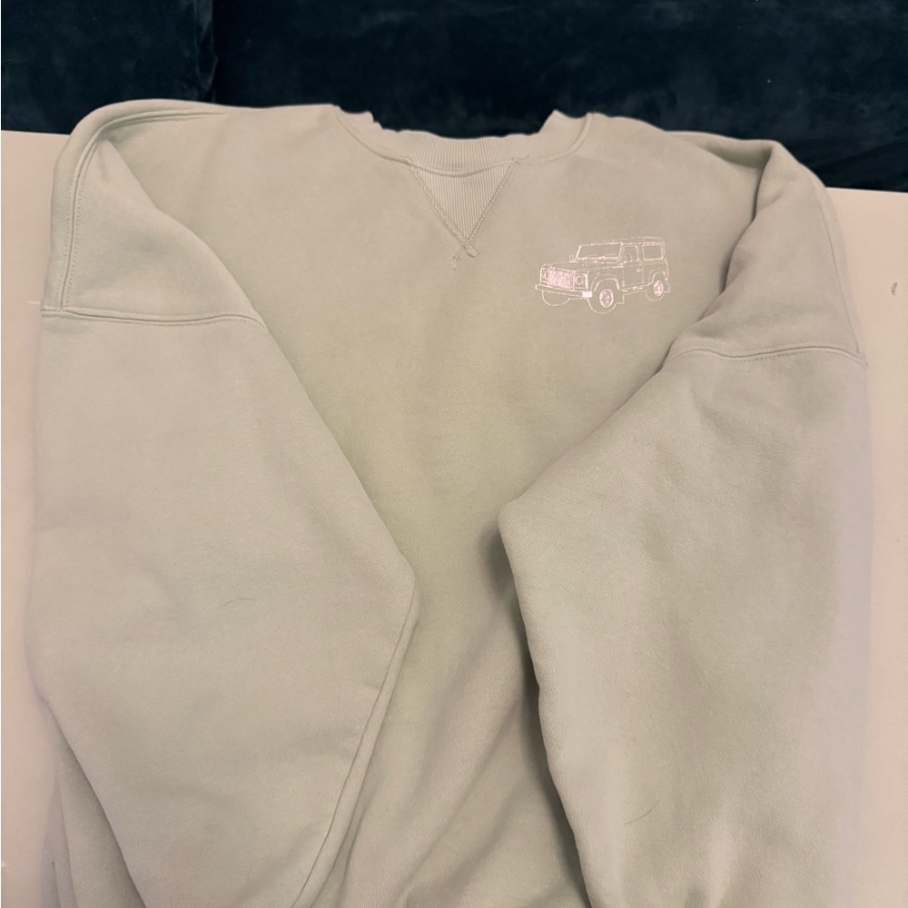 PacSun Light Green Sweatshirt with Embroidered Logo